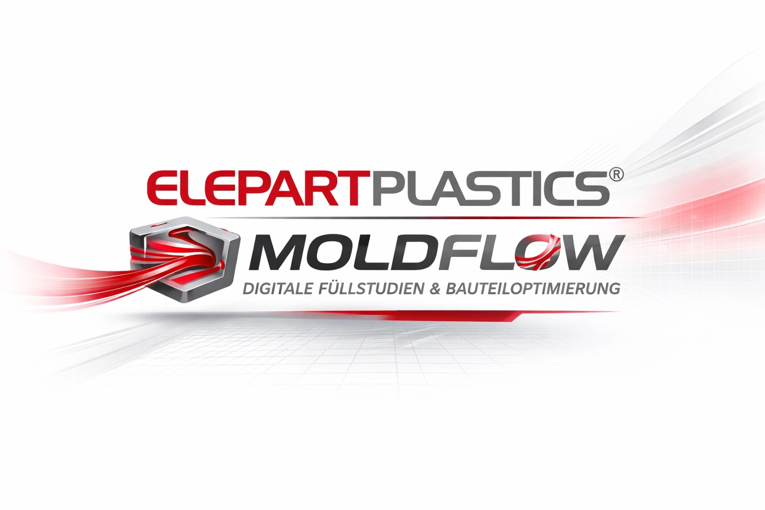 ELEPART Moldflow — digitale Füllstudien und Bauteiloptimierung, Kundengrafik
